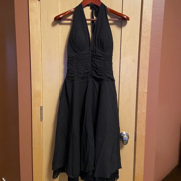 Philip Decaprio Black Halter Dress: Size 4 - Picture 1 of 6